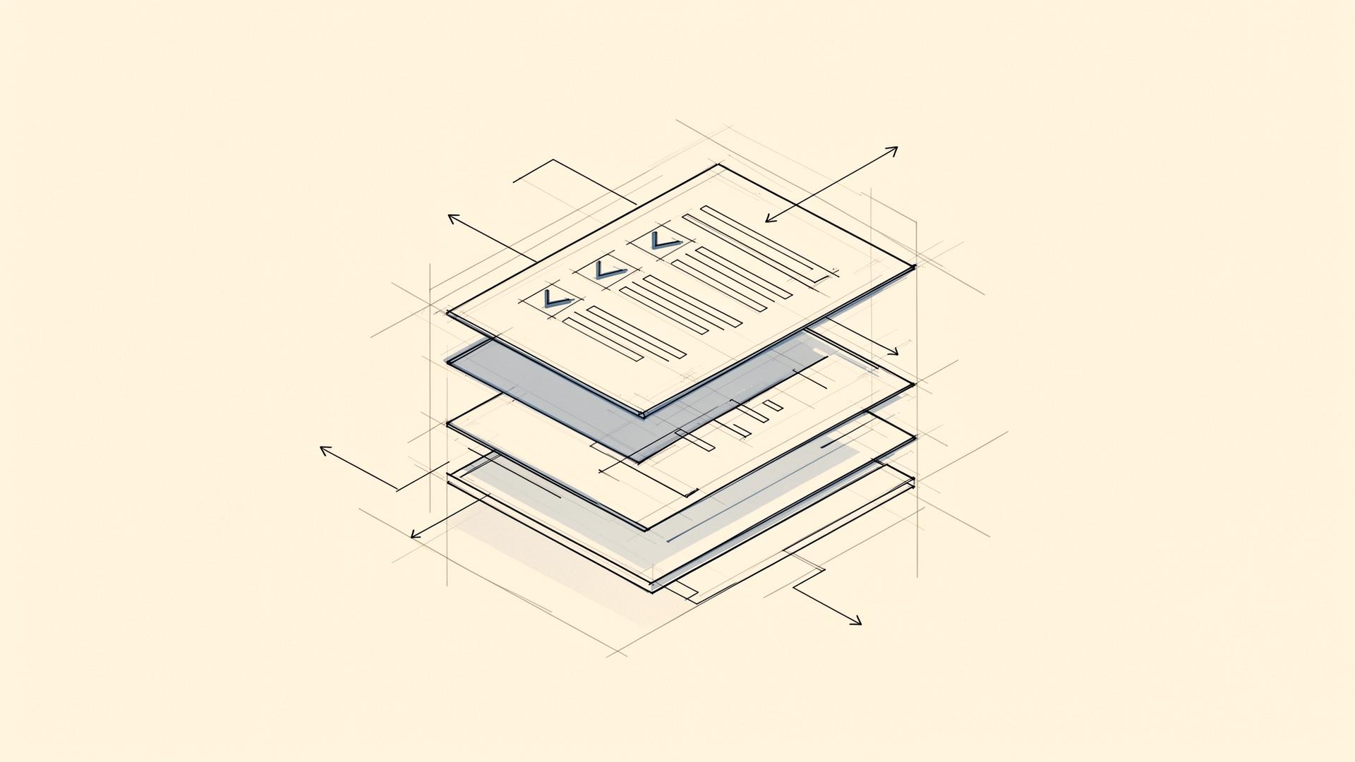 Document workflow illustration